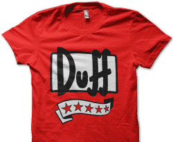 camiseta duff